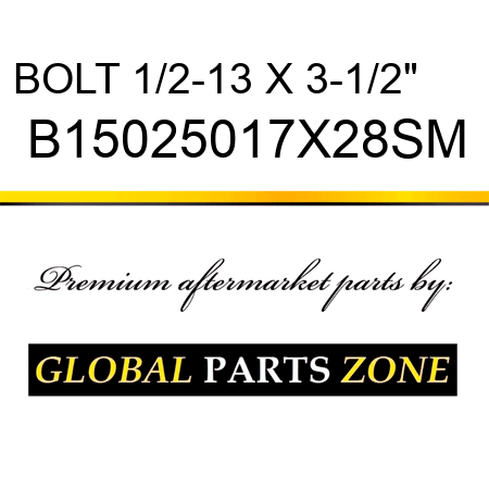 BOLT 1/2-13 X 3-1/2