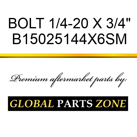 BOLT 1/4-20 X 3/4