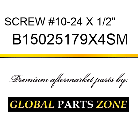 SCREW #10-24 X 1/2