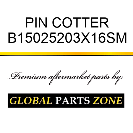 PIN COTTER B15025203X16SM
