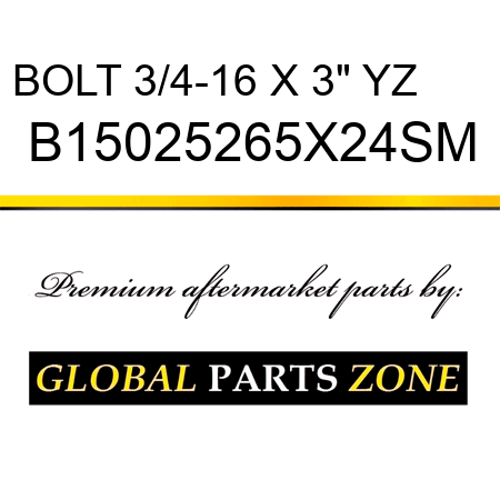 BOLT 3/4-16 X 3