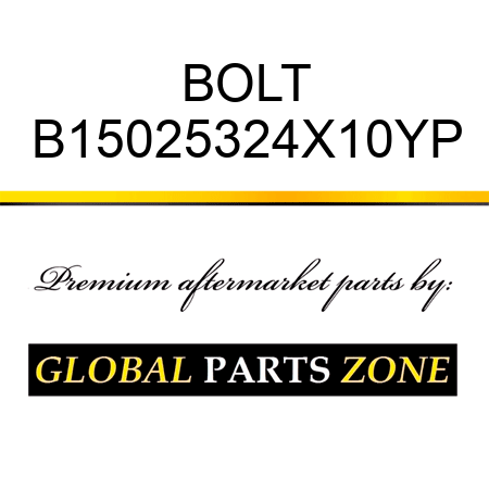 BOLT B15025324X10YP