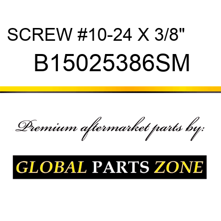 SCREW #10-24 X 3/8