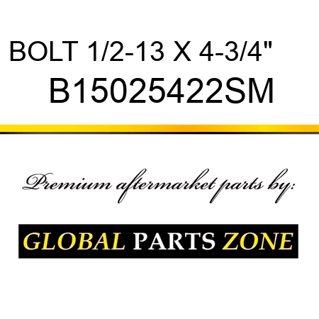 BOLT 1/2-13 X 4-3/4