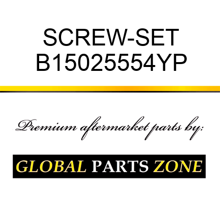 SCREW-SET B15025554YP