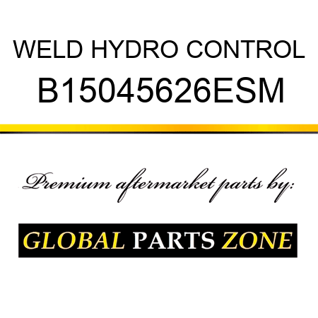 WELD HYDRO CONTROL B15045626ESM