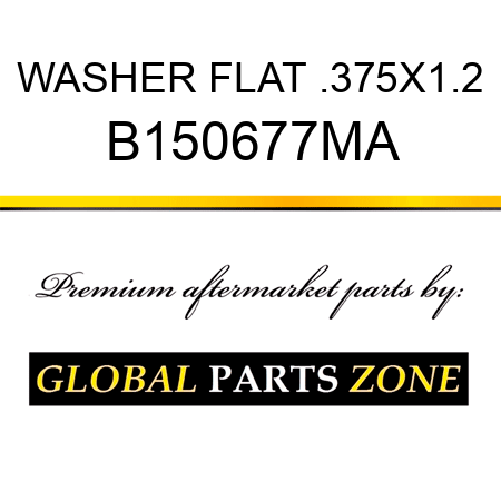 WASHER FLAT .375X1.2 B150677MA