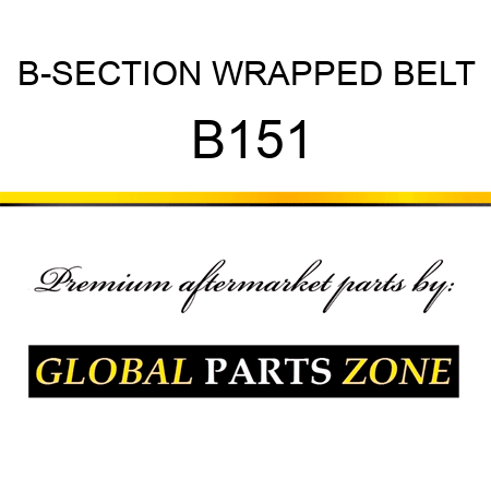 B-SECTION WRAPPED BELT B151