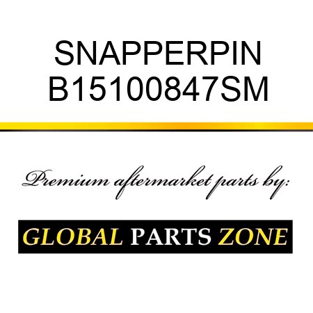 SNAPPERPIN B15100847SM