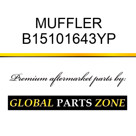 MUFFLER B15101643YP