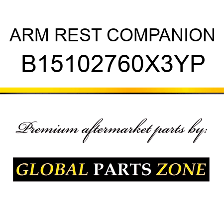 ARM REST COMPANION B15102760X3YP