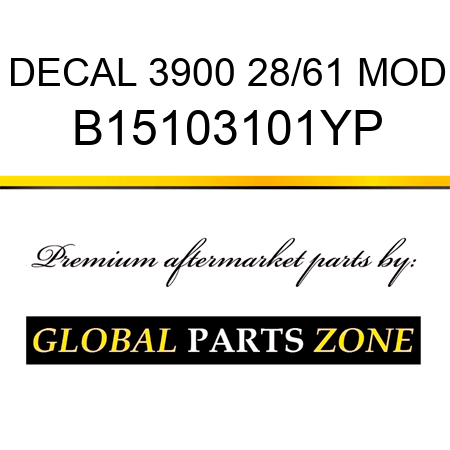 DECAL 3900 28/61 MOD B15103101YP