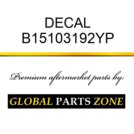 DECAL B15103192YP