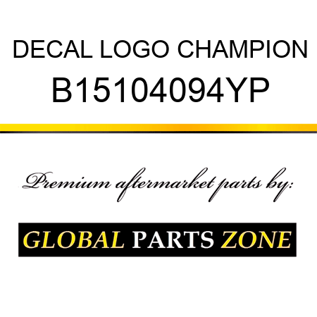 DECAL LOGO CHAMPION B15104094YP