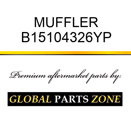 MUFFLER B15104326YP