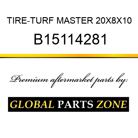 TIRE-TURF MASTER 20X8X10 B15114281