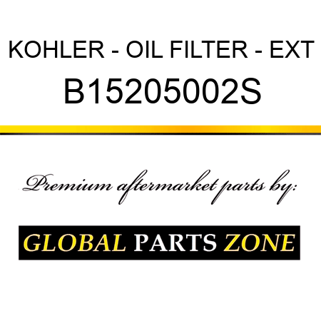 KOHLER - OIL FILTER - EXT B15205002S