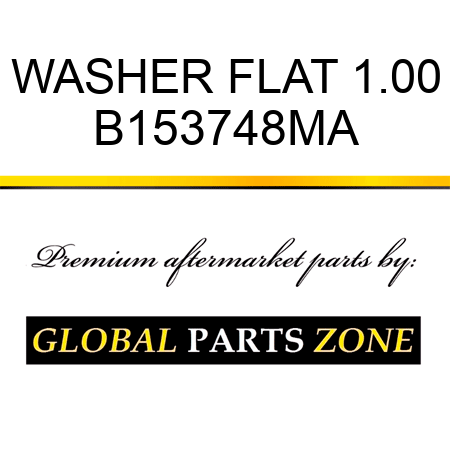 WASHER FLAT 1.00 B153748MA