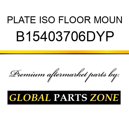 PLATE ISO FLOOR MOUN B15403706DYP