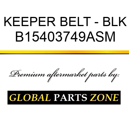 KEEPER BELT - BLK B15403749ASM