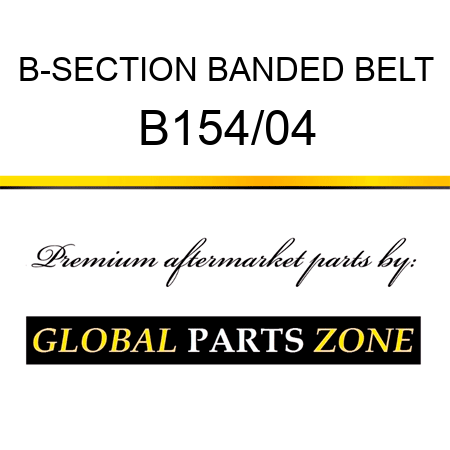 B-SECTION BANDED BELT B154/04