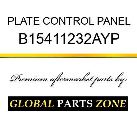 PLATE CONTROL PANEL B15411232AYP