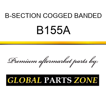 B-SECTION COGGED BANDED B155A