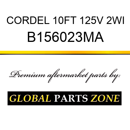 CORDEL 10FT 125V 2WI B156023MA