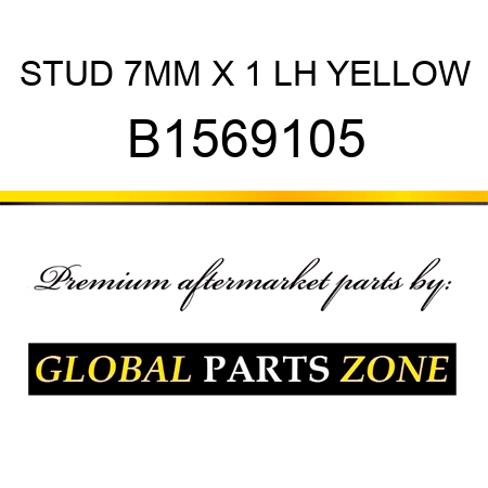 STUD 7MM X 1 LH YELLOW B1569105