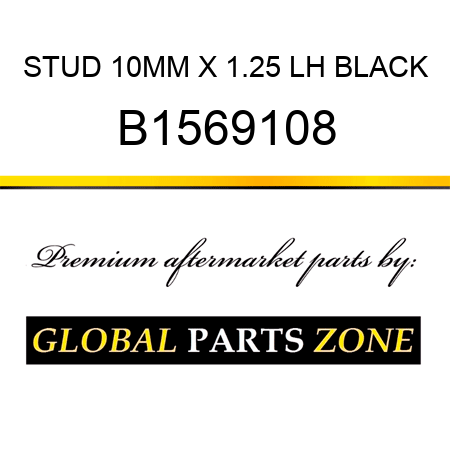 STUD 10MM X 1.25 LH BLACK B1569108