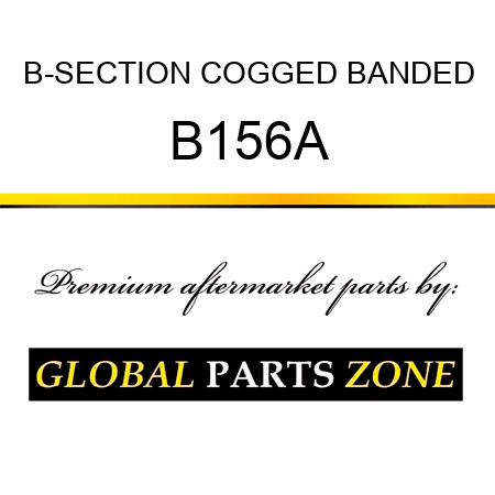 B-SECTION COGGED BANDED B156A