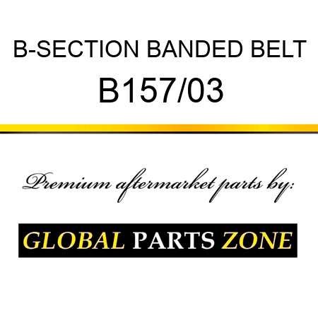 B-SECTION BANDED BELT B157/03