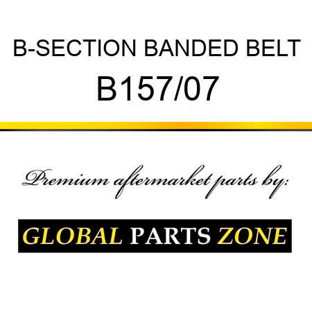 B-SECTION BANDED BELT B157/07