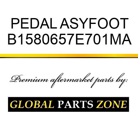 PEDAL ASYFOOT B1580657E701MA