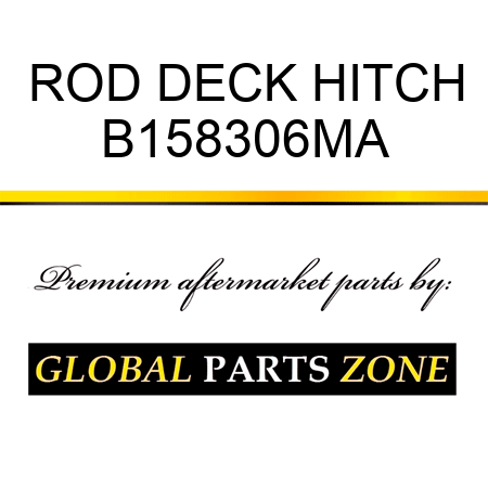 ROD DECK HITCH B158306MA