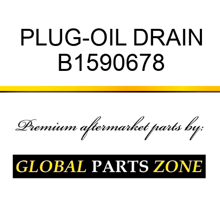 PLUG-OIL DRAIN B1590678