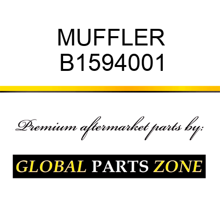 MUFFLER B1594001