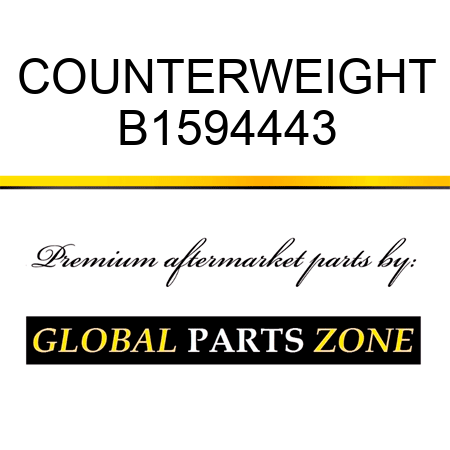 COUNTERWEIGHT B1594443