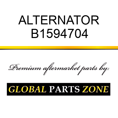 ALTERNATOR B1594704