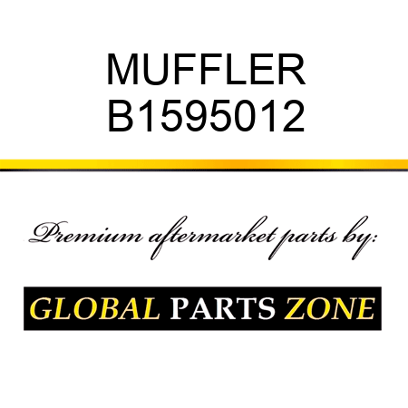 MUFFLER B1595012