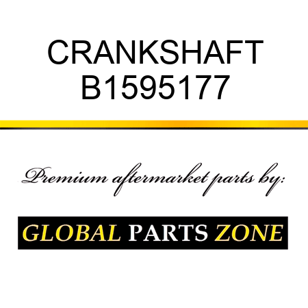 CRANKSHAFT B1595177