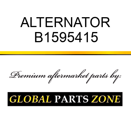 ALTERNATOR B1595415