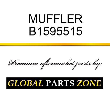 MUFFLER B1595515