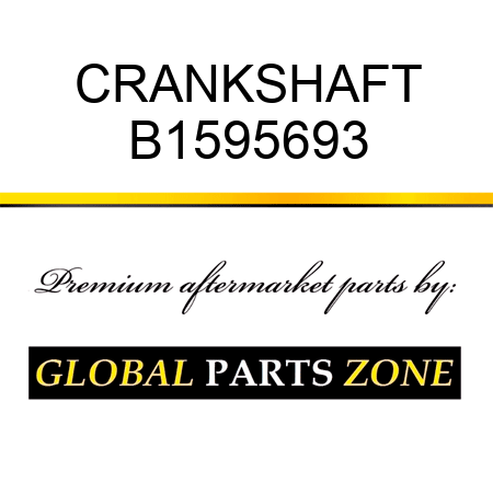 CRANKSHAFT B1595693