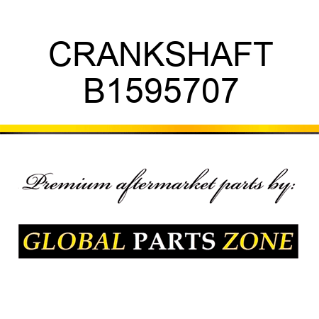 CRANKSHAFT B1595707