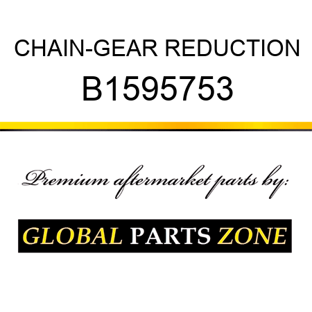 CHAIN-GEAR REDUCTION B1595753