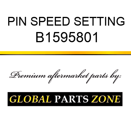 PIN SPEED SETTING B1595801