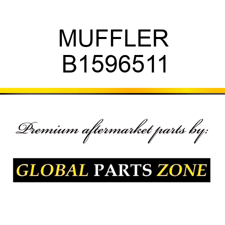 MUFFLER B1596511