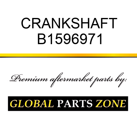 CRANKSHAFT B1596971