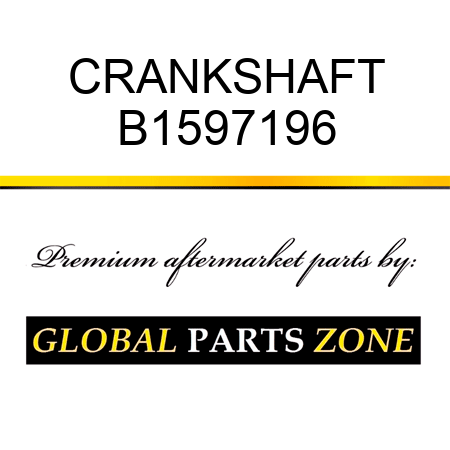 CRANKSHAFT B1597196